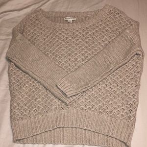 AE tan knit sweater